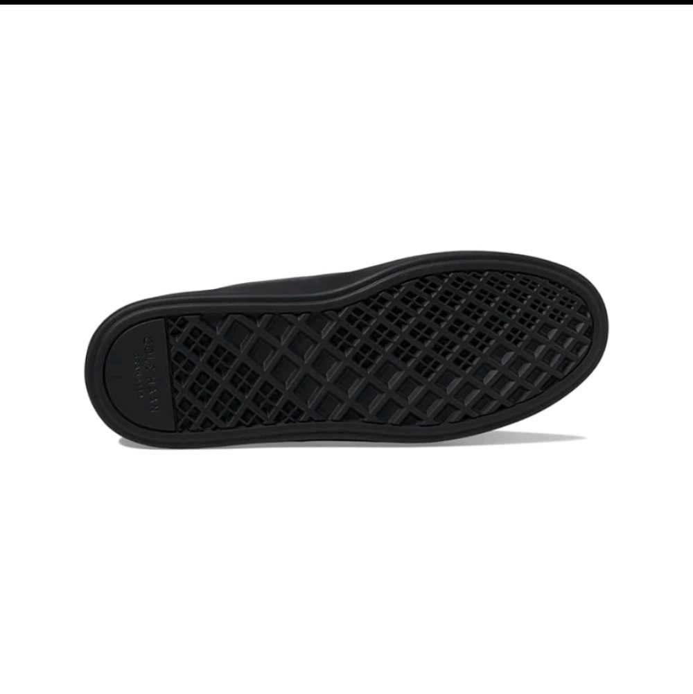 Cole Haan Women’s Grand Crosscourt Daily Leather Sneaker - Black/Black - Picture 2 of 9
